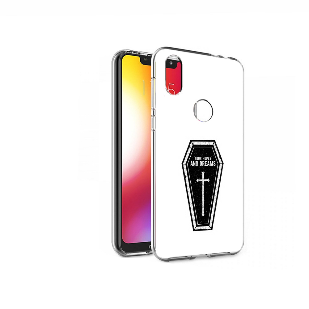 

Чехол MyPads Tocco для Motorola One гроб с мечтами (PT126881.369.299), Прозрачный, Tocco