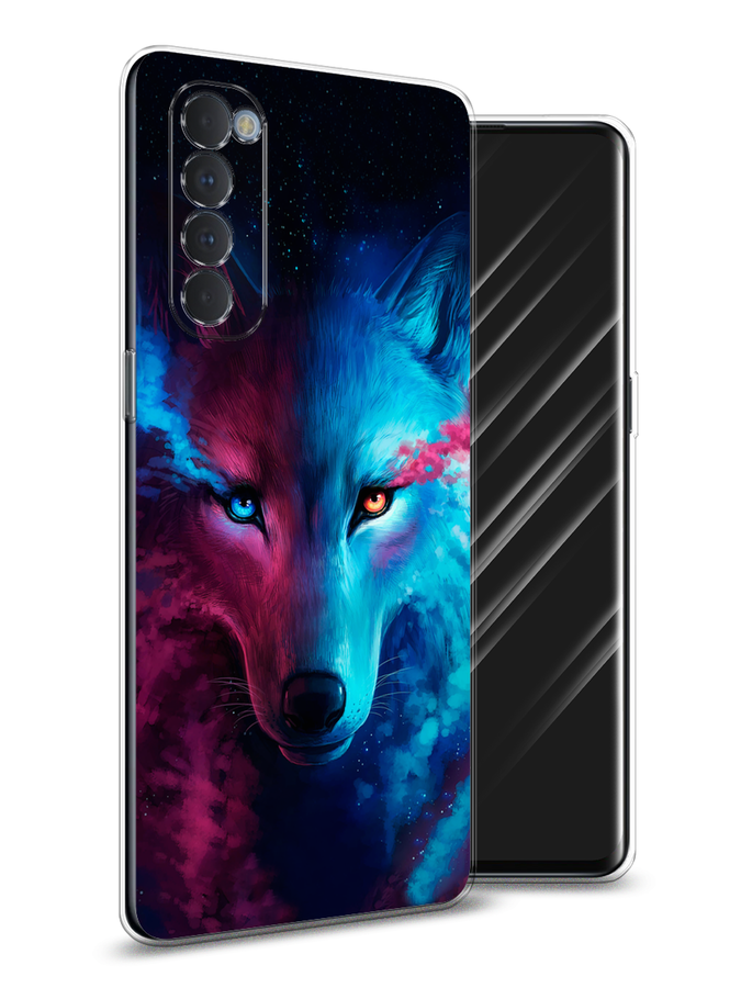 

Чехол Awog на Oppo Reno 4 Pro "Волшебный волк", Разноцветный, 258950-1