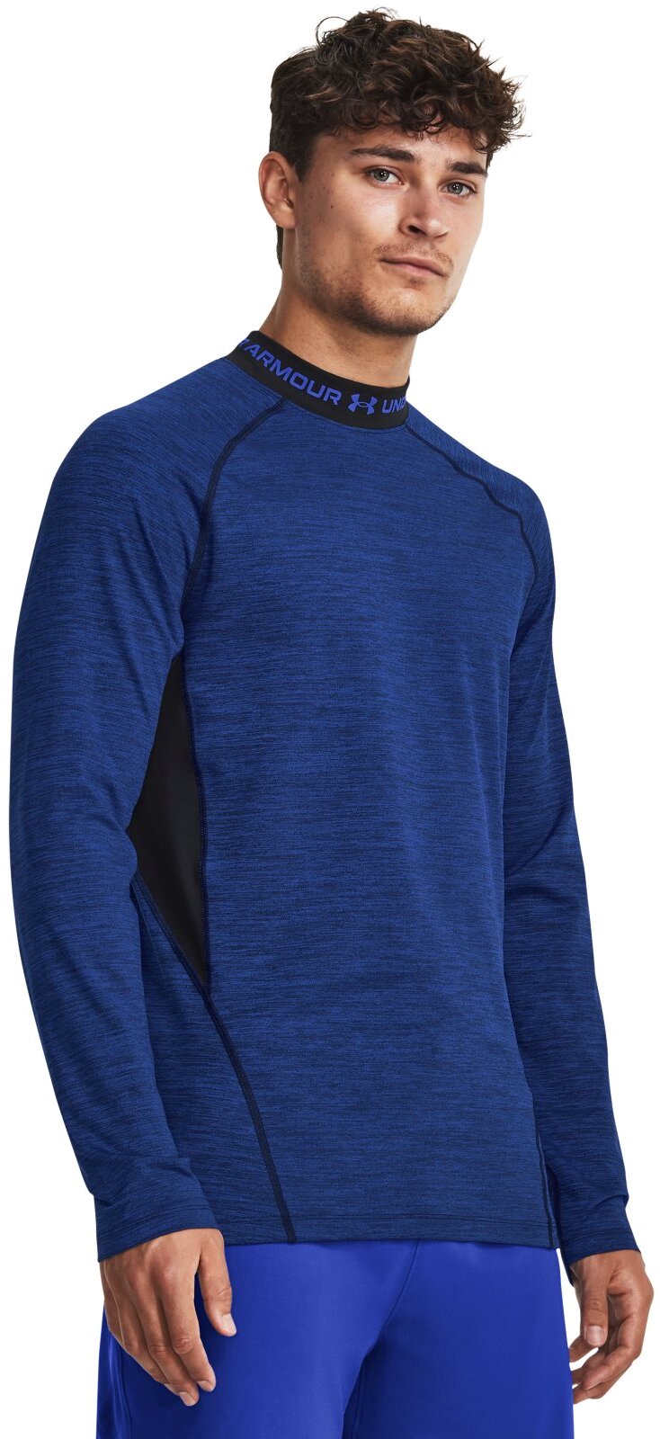 

Лонгслив мужской Under Armour Ua Cg Armour Twist Mock синий XS, Ua Cg Armour Twist Mock