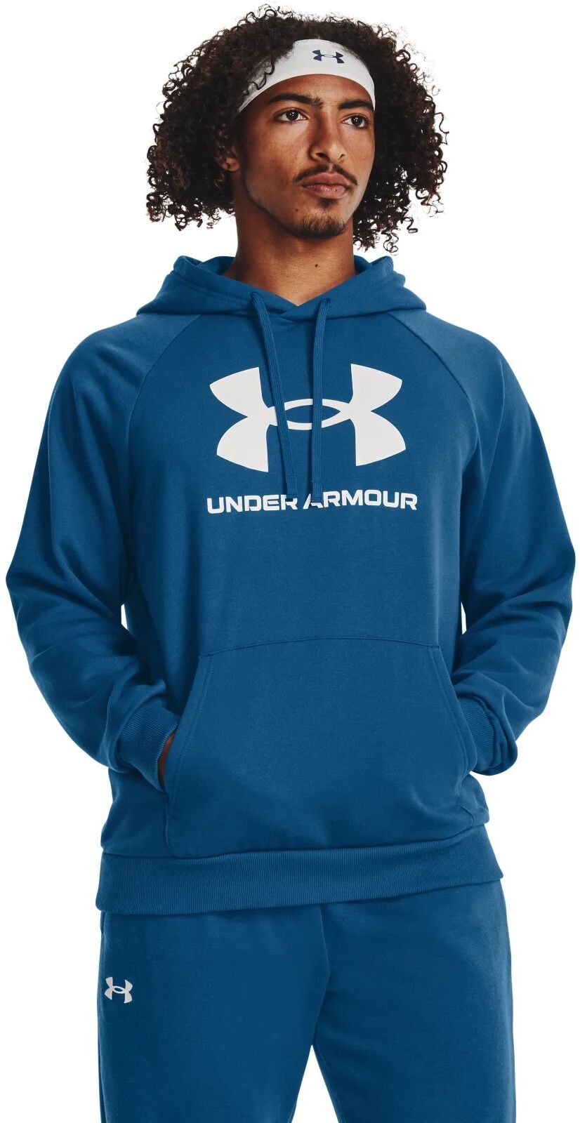 Худи мужское Under Armour Ua Rival Fleece Logo Hd синее 2XL