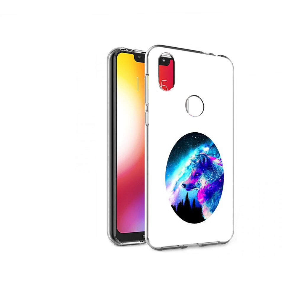

Чехол MyPads Tocco для Motorola One голубой волк (PT126881.369.293), Прозрачный, Tocco