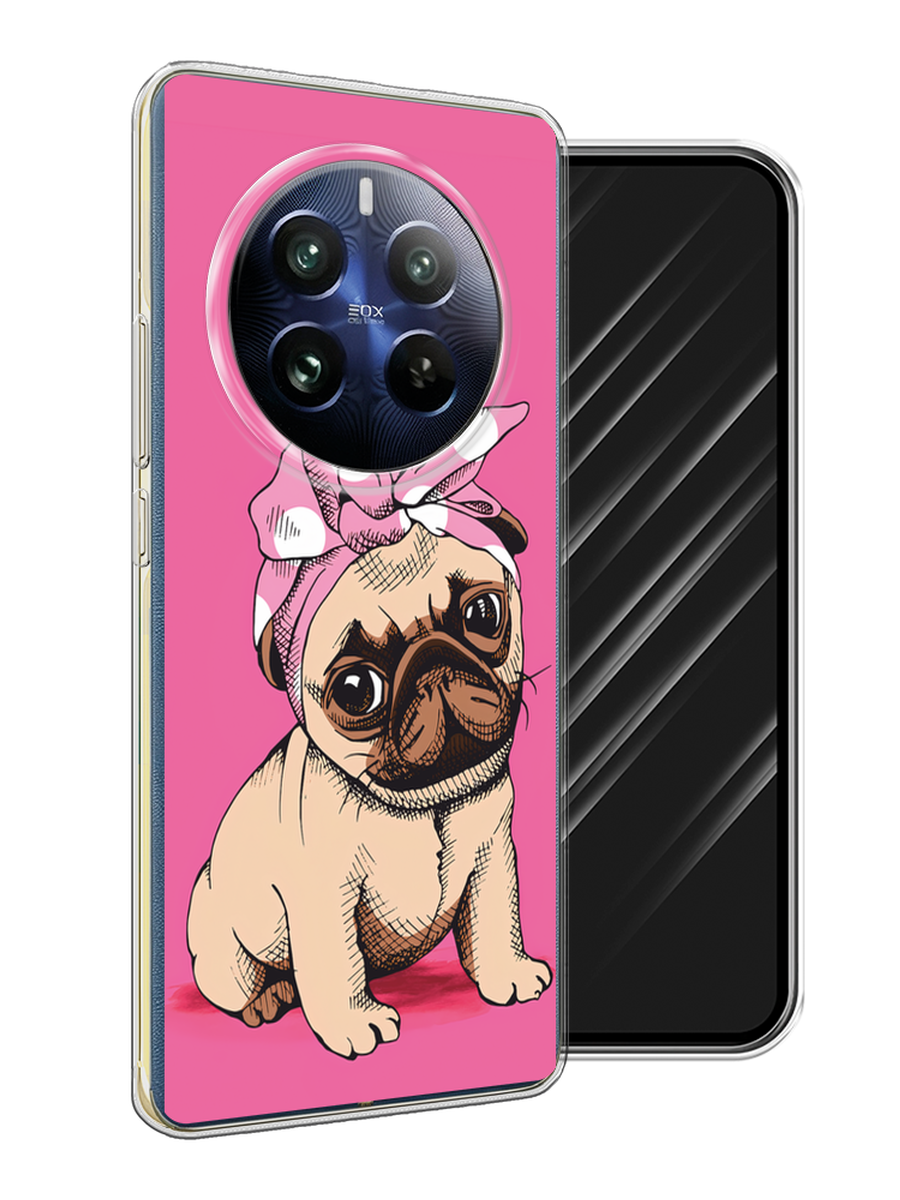 

Чехол Awog на Realme 12 Pro "Dog Pin-Up", Розовый;бежевый, 2516150-1