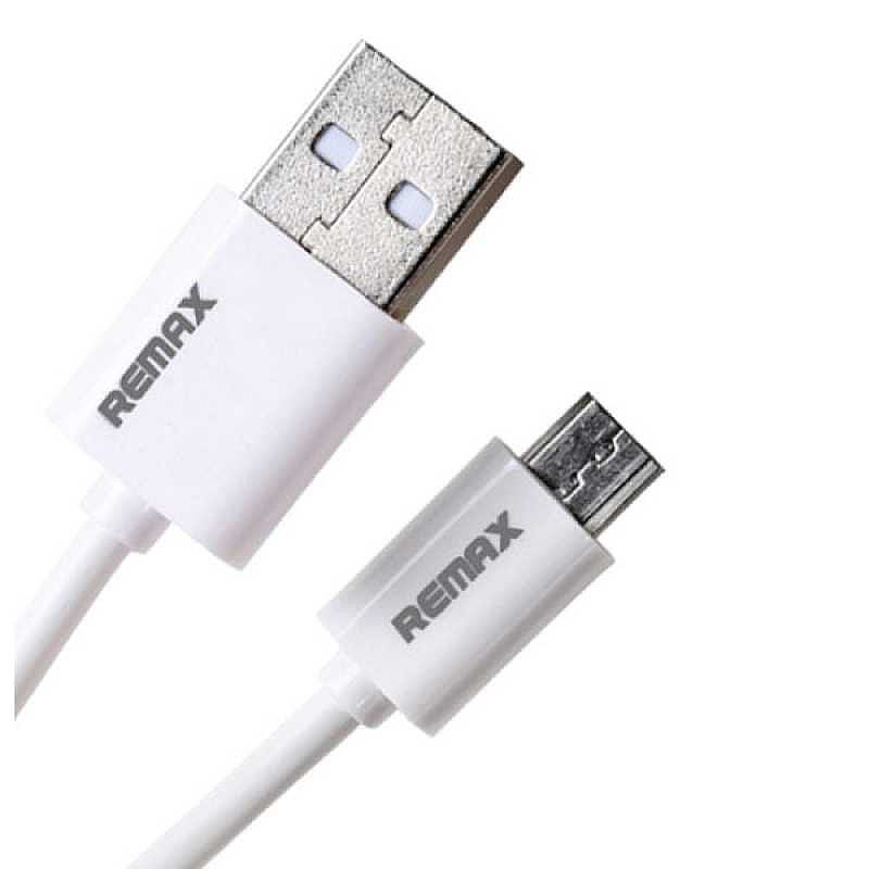 Кабель Remax USB-MicroUSB быстрая зарядка 1м белый