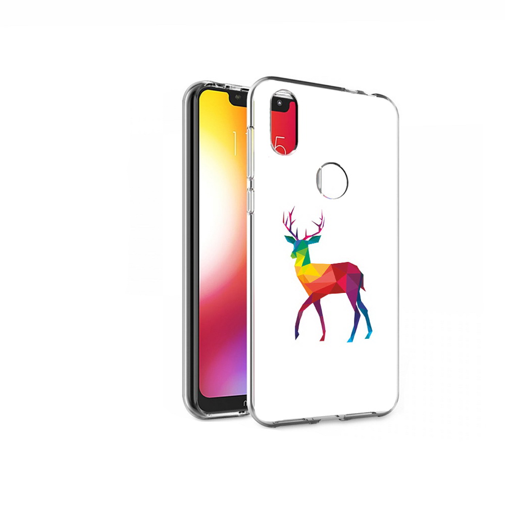 

Чехол MyPads Tocco для Motorola One геометрический олень (PT126881.369.286), Прозрачный, Tocco