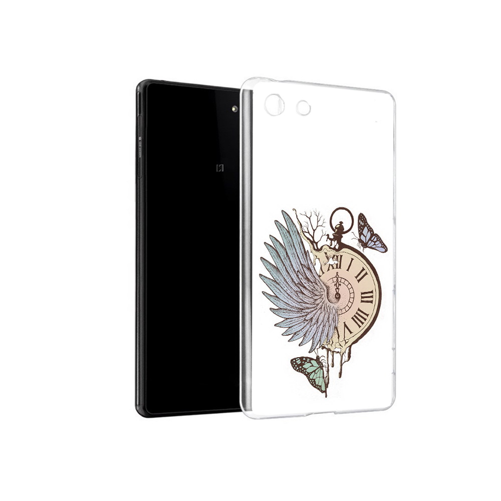 Чехол MyPads Tocco для Sony Xperia M5 страинные часы с крылом (PT16167.241.626)