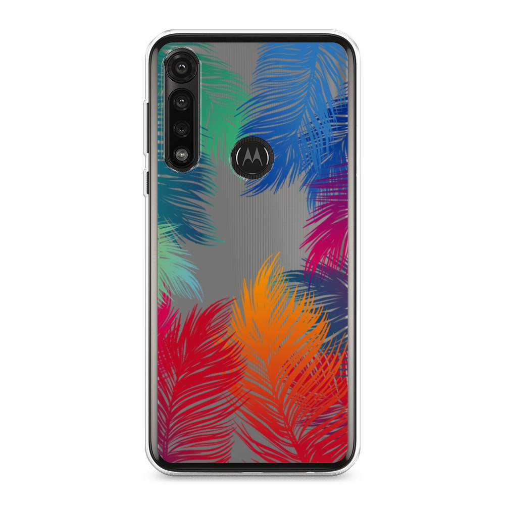 

Чехол Awog на Motorola Moto G Power 2020 "Рамка из перьев", Разноцветный, 242650-4