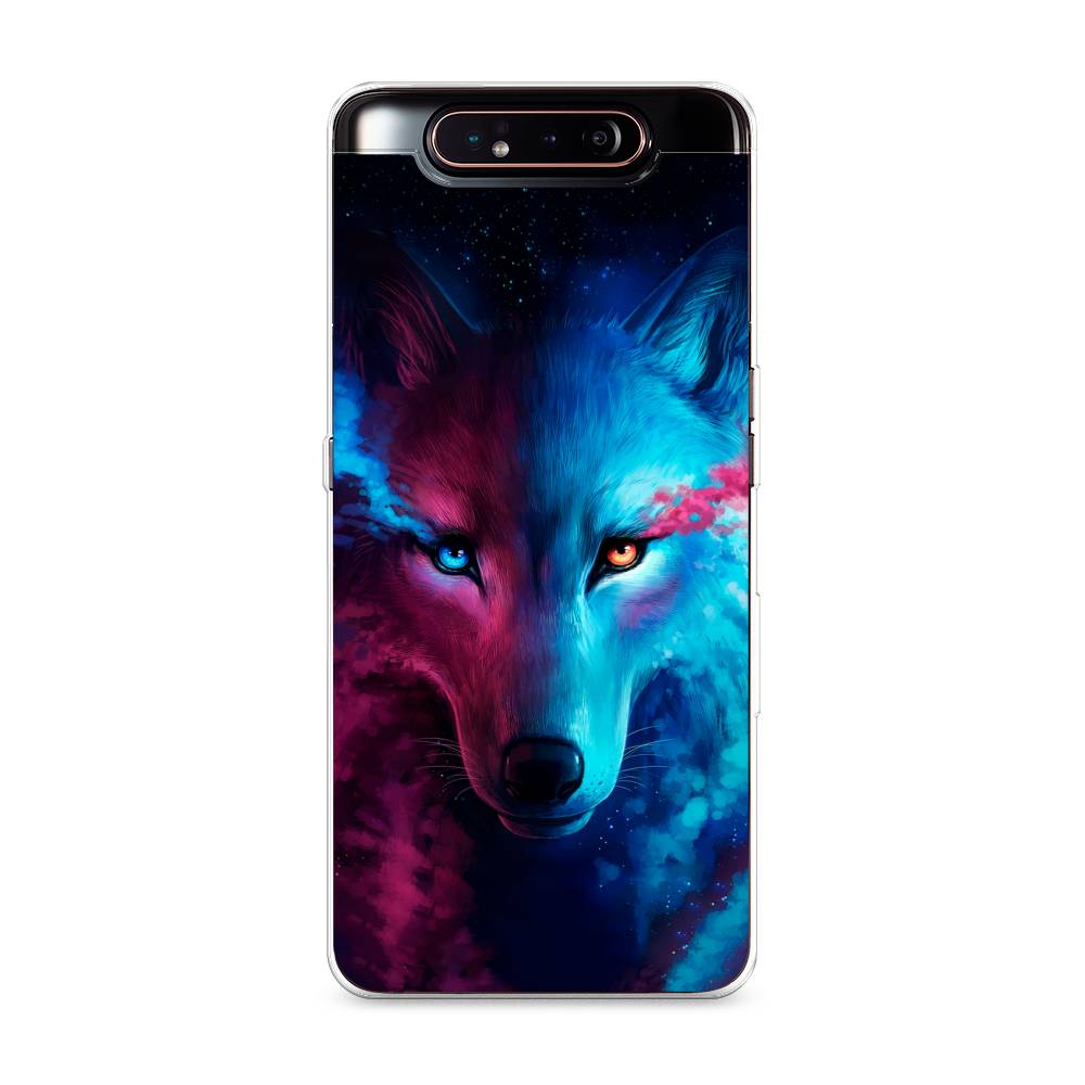 

Чехол Awog на Samsung Galaxy A80 "Волшебный волк", Разноцветный, 28350-1