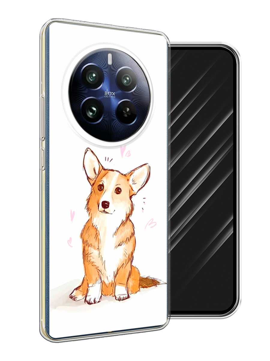 

Чехол Awog на Realme 12 Pro "Корги любовь", Бежевый;белый, 2516150-1