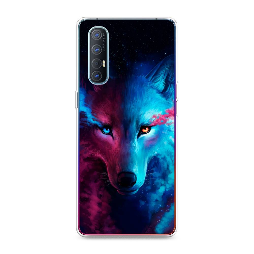 

Чехол Awog на Oppo Reno 3 Pro "Волшебный волк", Разноцветный, 252550-1