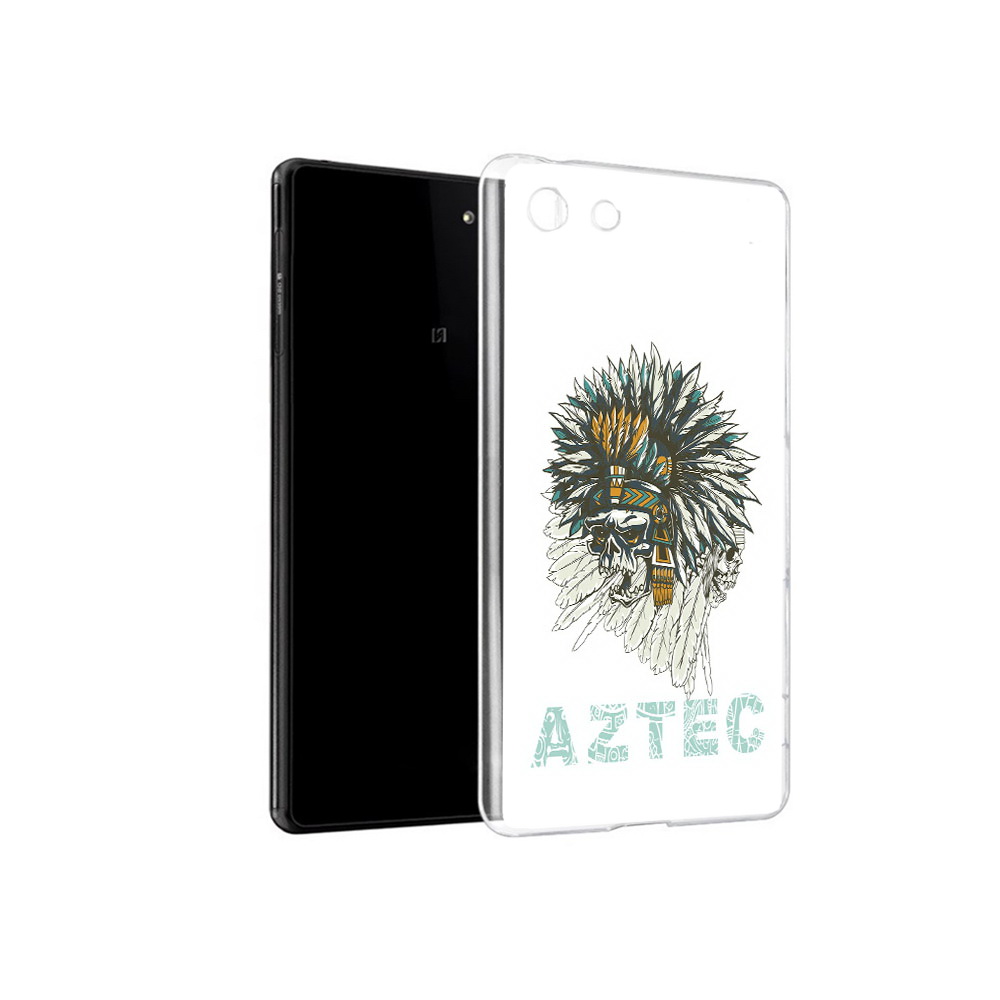 

Чехол MyPads Tocco для Sony Xperia M5 скелет индеец (PT16167.241.602), Прозрачный, Tocco