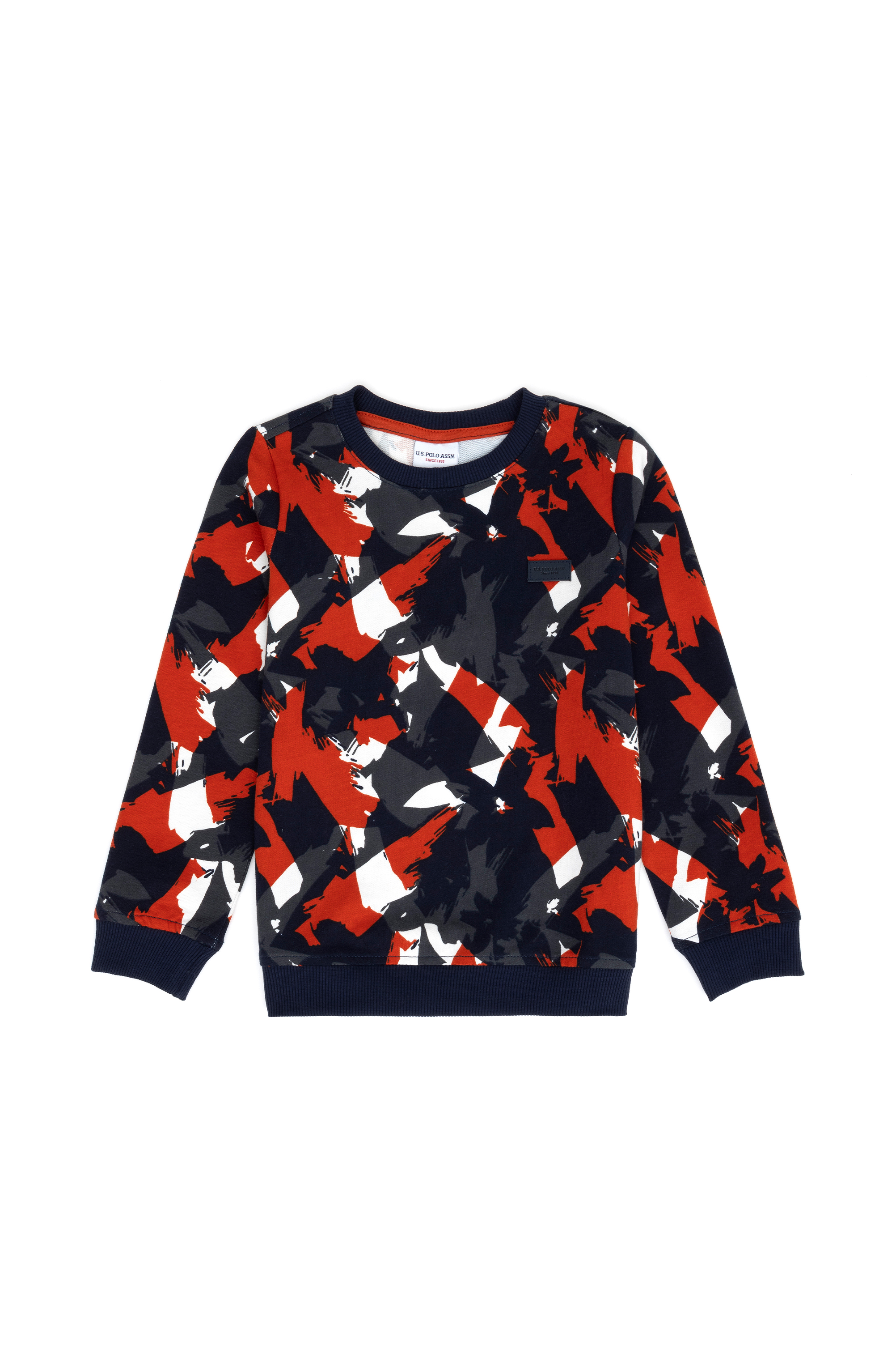 Свитшот детский US Polo Assn G083SZ0820NOROKIDS_VR033, темно-синий, 158 свитшот в темно сером е с печатью