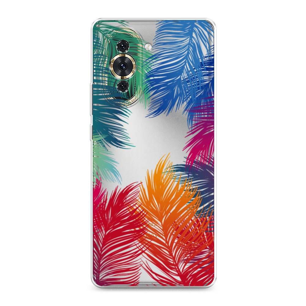 

Чехол Awog на Huawei Nova 10 "Рамка из перьев", Разноцветный, 6108950-4