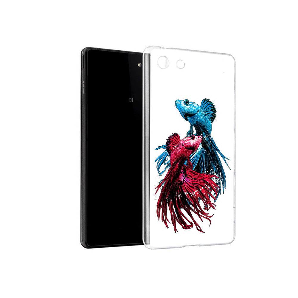 

Чехол MyPads Tocco для Sony Xperia M5 рыбы петушки (PT16167.241.592), Прозрачный, Tocco