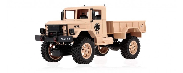 

Внедорожник 1/12 4WD электро - Army Truck (2.4 гГц) WL Toys WLT-124301-brown