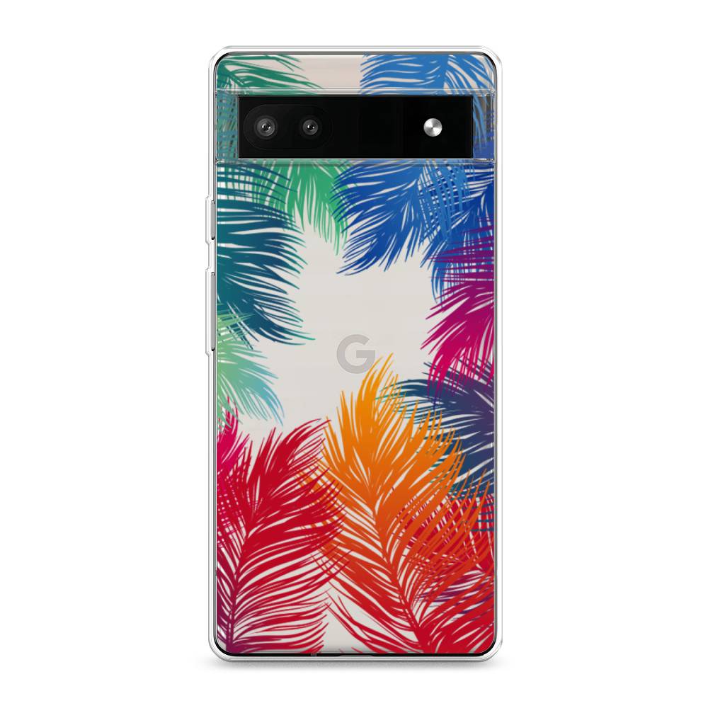 

Чехол Awog на Google Pixel 6A "Рамка из перьев", Разноцветный, 271150-4