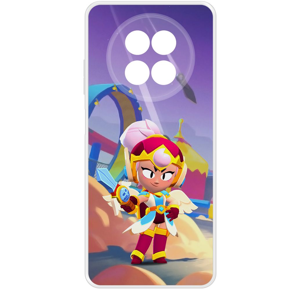 

Чехол-накладка Krutoff Clear Case Brawl Stars-Валькирия Джанет для Realme 13+ 5G, Прозрачный