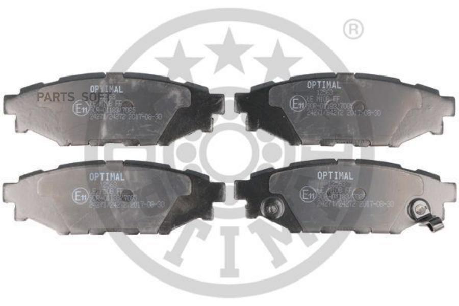 

Тормозные колодки OPTIMAL дисковые для Subaru Forester, Impreza bp12563