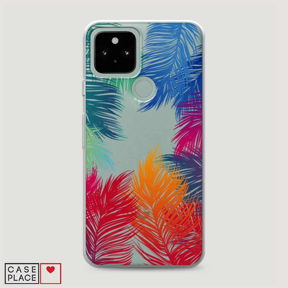 

Чехол Awog на Google Pixel 5 "Рамка из перьев", Разноцветный, 270750-4