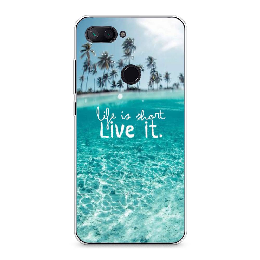 

Чехол Awog на Xiaomi Mi 8 Lite "Live it", Разноцветный, 34550-7