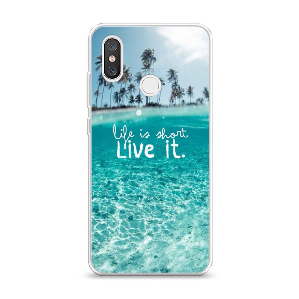 

Чехол Awog на Xiaomi Mi 8 "Live it", Разноцветный, 33550-7