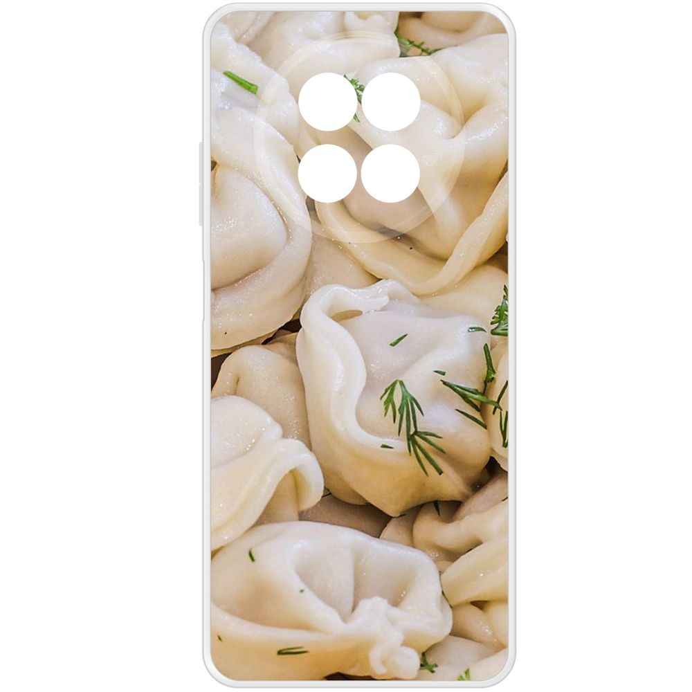 

Чехол-накладка Krutoff Clear Case Пельмешки для Realme 13+ 5G, Прозрачный