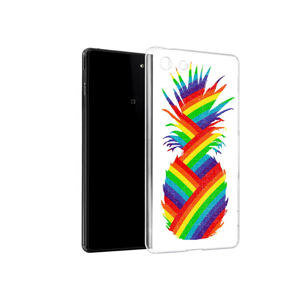 

Чехол MyPads Tocco для Sony Xperia M5 радужный ананас (PT16167.241.566), Прозрачный, Tocco