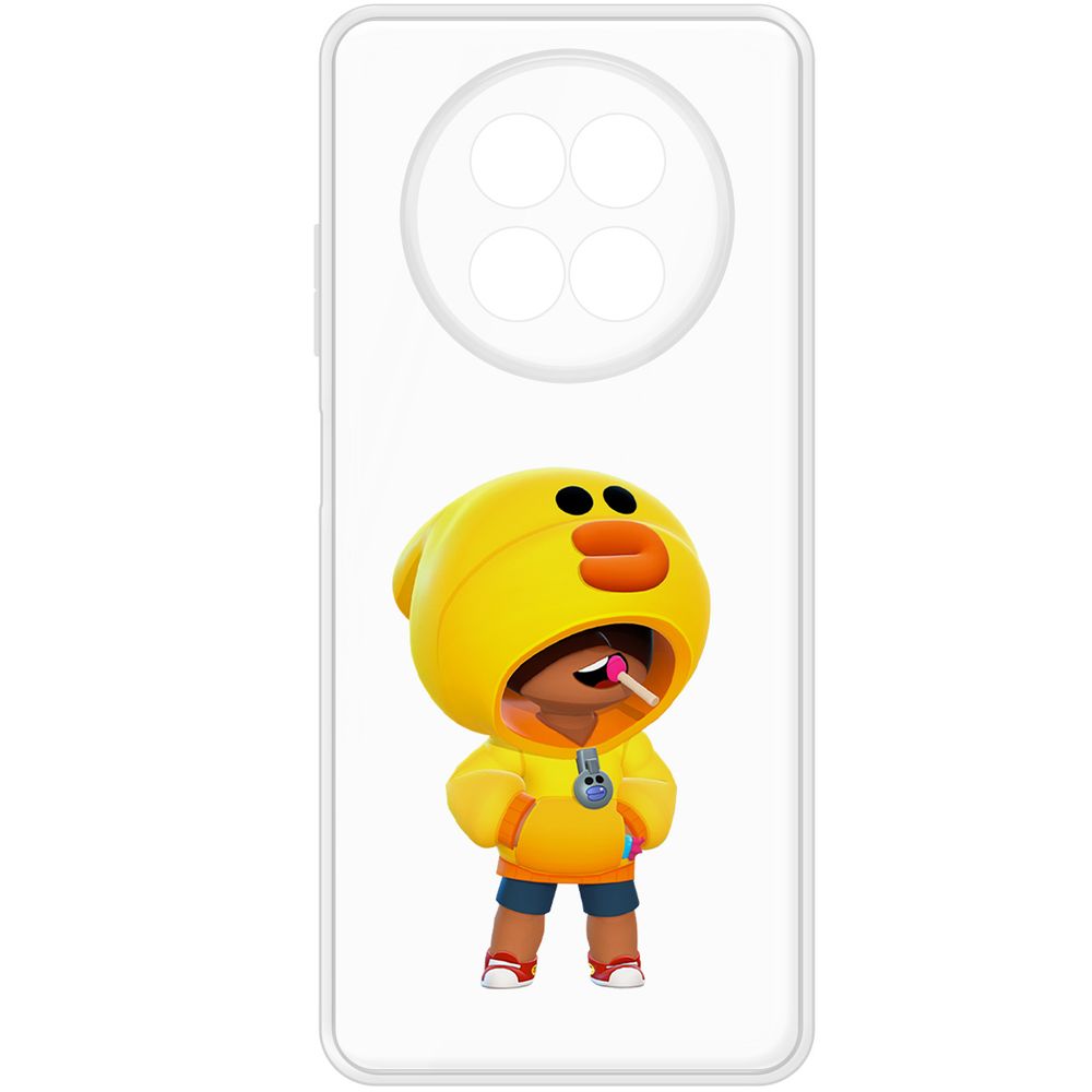 

Чехол-накладка Krutoff Clear Case Brawl Stars-Леон Салли для Realme 13 5G, Прозрачный