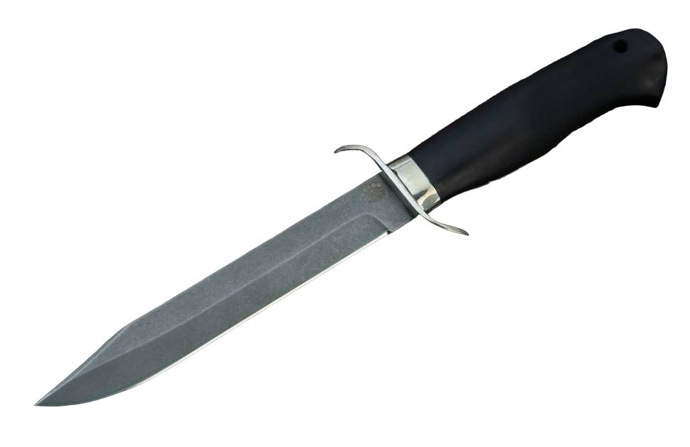 Товарищество Завьялова нож НР-40 Н-46, клинок булат, рукоять мельхиор, граб