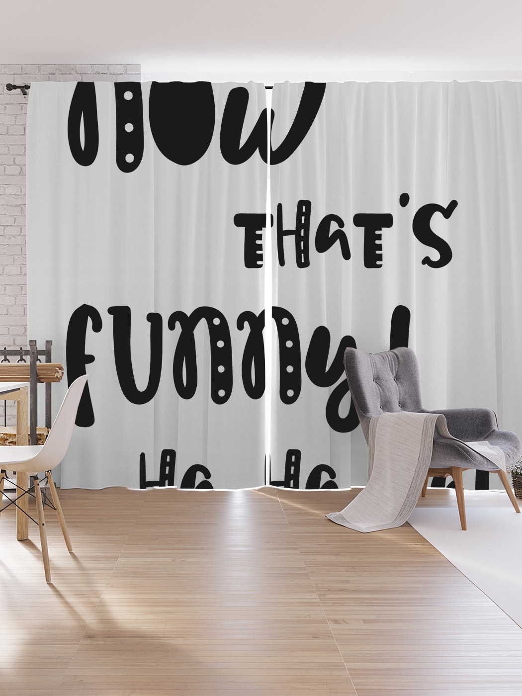 

Шторы под лён JoyArty "Теперь это смешно", серия Oxford DeLux, 340х265 см, Теперь это смешно