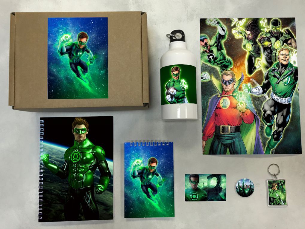 

Бокс с подарком Зелёный фонарь, Green Lantern 4, 53622801-1, 7 предметов