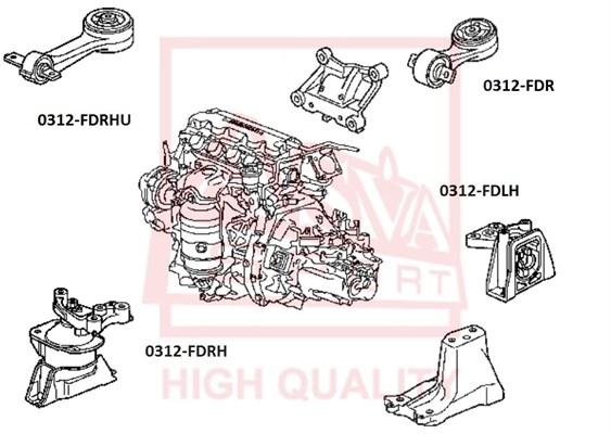 

Подушка Двигателя Передняя At Honda ASVA арт. 0312-FDRHU