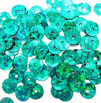 

Пайетки (уп.50гр) диам.6 мм голограф. (В28) бирюза