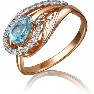 

Кольцо из золота р. 19,5 PLATINA jewelry 01-5219-00-201-1110-57, топаз, 01-5219-00-201-1110-57