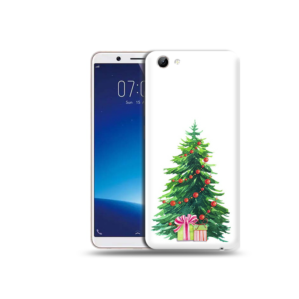 Чехол MyPads Tocco для Vivo Y71 Елка новогодняя с подарками акварель (PT111858.440.78)