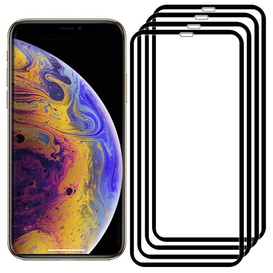 

Комплект из 4х стекол Full Glue Premium Krutoff для iPhone XS Max/11 Pro Max черное