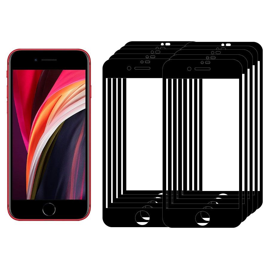 

Комплект из 10ти стекол Full Glue Premium Krutoff для iPhone SE 2020 черное