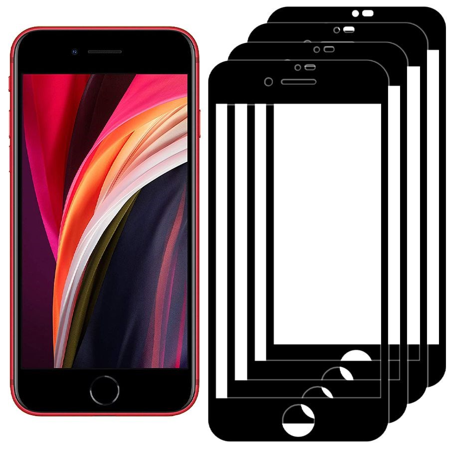 

Комплект из 4х стекол Full Glue Premium Krutoff для iPhone SE 2020 черное