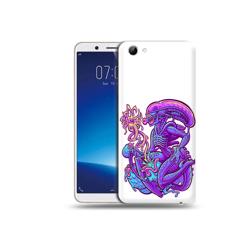

Чехол MyPads Tocco для Vivo Y71 чужой фиолетовый цвет (PT111858.440.693), Прозрачный, Tocco