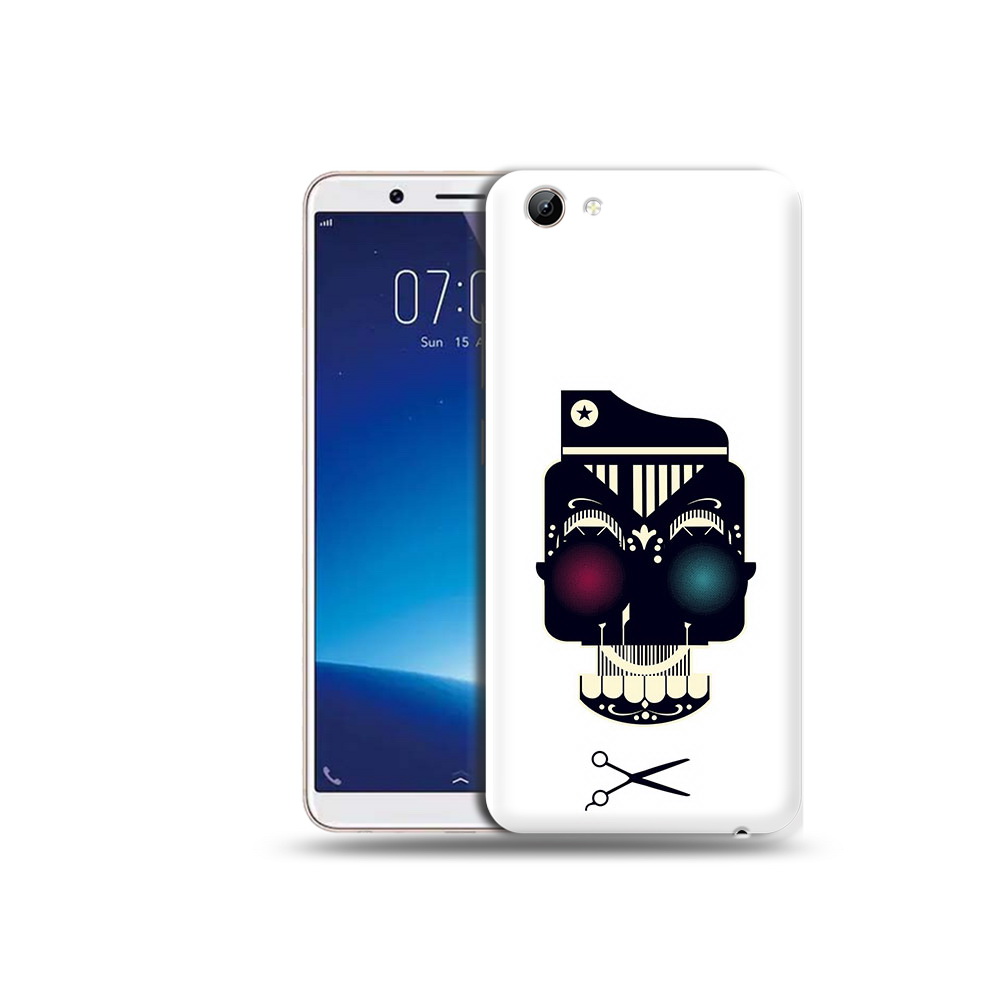 

Чехол MyPads Tocco для Vivo Y71 черно белый скелет с яркими глазами (PT111858.440.687), Прозрачный, Tocco