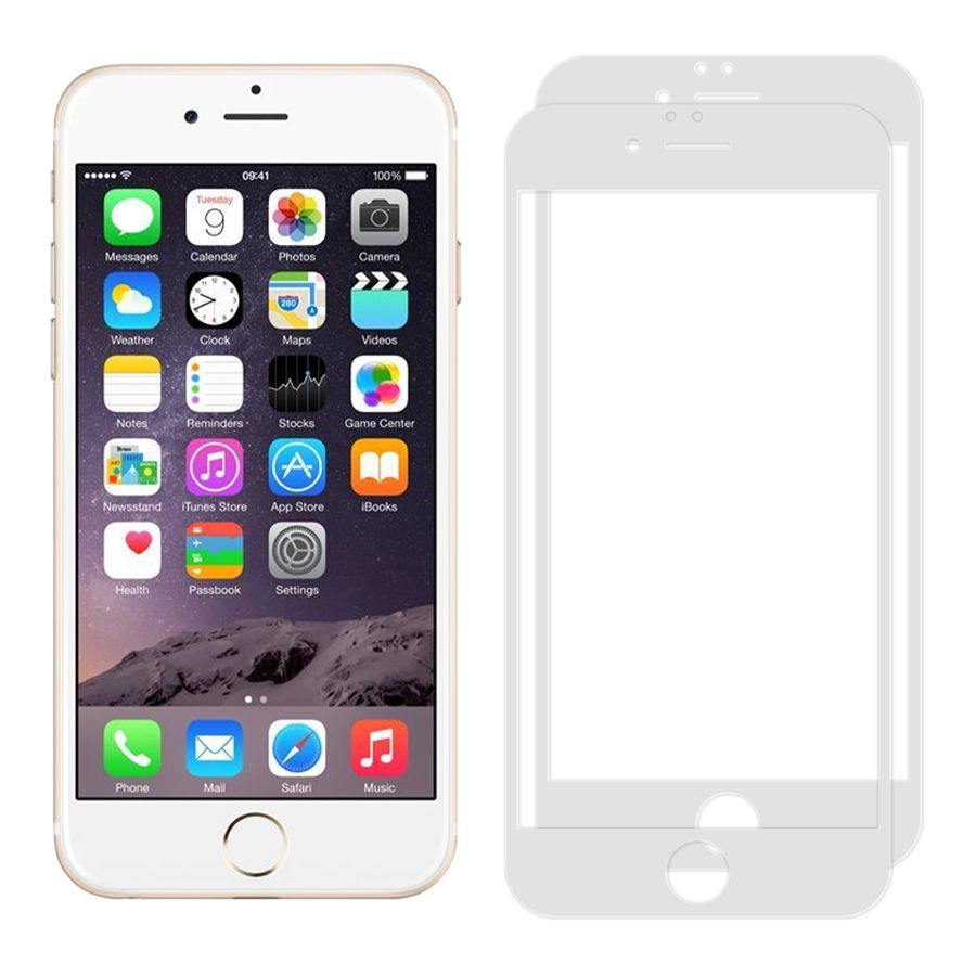 

Комплект из 2х стекол Full Glue Premium Krutoff для iPhone 6/6S белое
