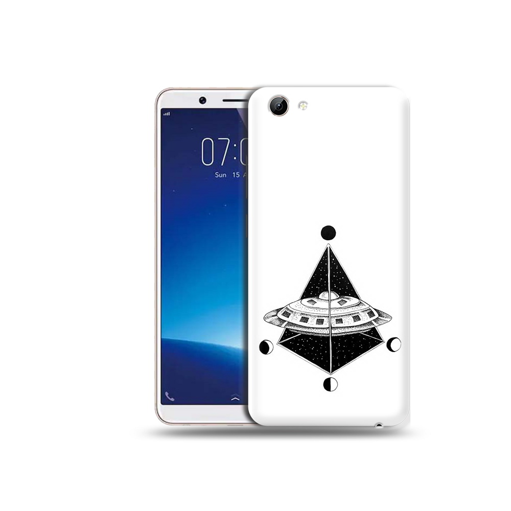 

Чехол MyPads Tocco для Vivo Y71 черно белая летающая тарелка (PT111858.440.679), Прозрачный, Tocco
