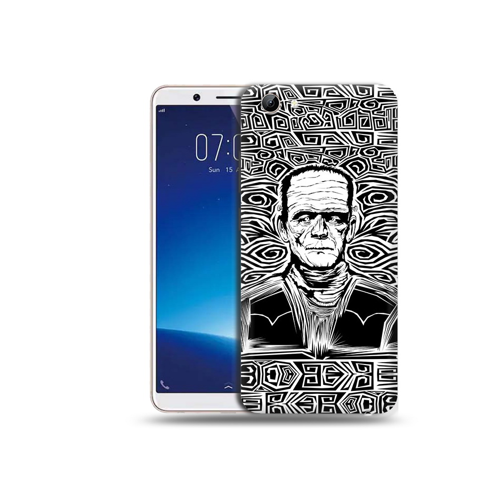 

Чехол MyPads Tocco для Vivo Y71 франкенштейн черно белый (PT111858.440.661), Прозрачный, Tocco