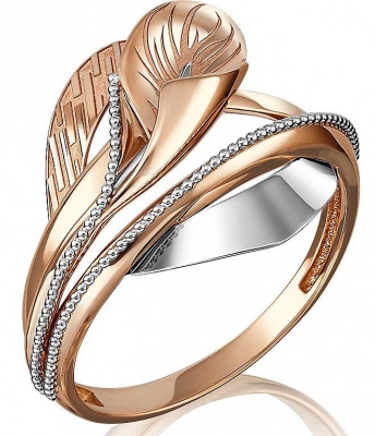 

Кольцо из красного золота р. 18,5 PLATINA jewelry 01-5110-00-000-1110-48, 01-5110-00-000-1110-48