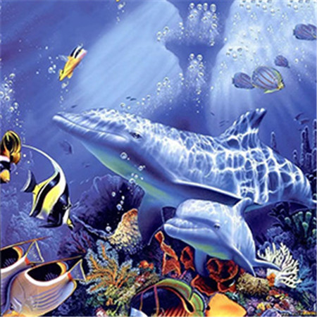 фото Алмазная мозаика стразами ripoma подводный мир 00114154 30х30 см