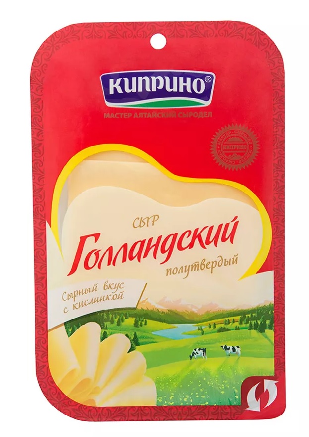 

Сыр полутвердый Романовский Голландский из коровьего молока 45% БЗМЖ 200 г