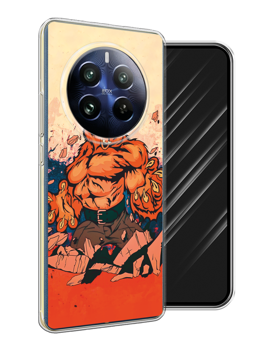 

Чехол Awog на Realme 12 Pro "Медведь с флагом РФ", Коричневый;синий;красный, 2516150-1