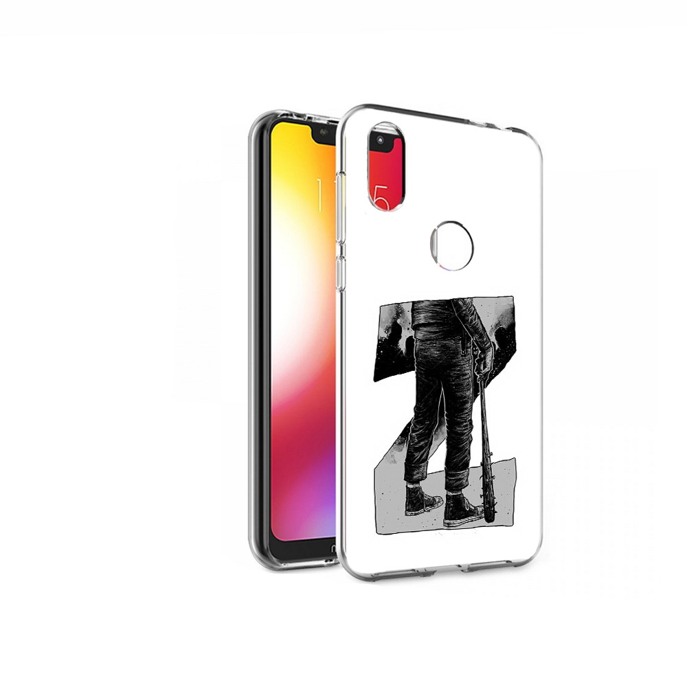 

Чехол MyPads Tocco для Motorola One воин черно белый (PT126881.369.265), Tocco