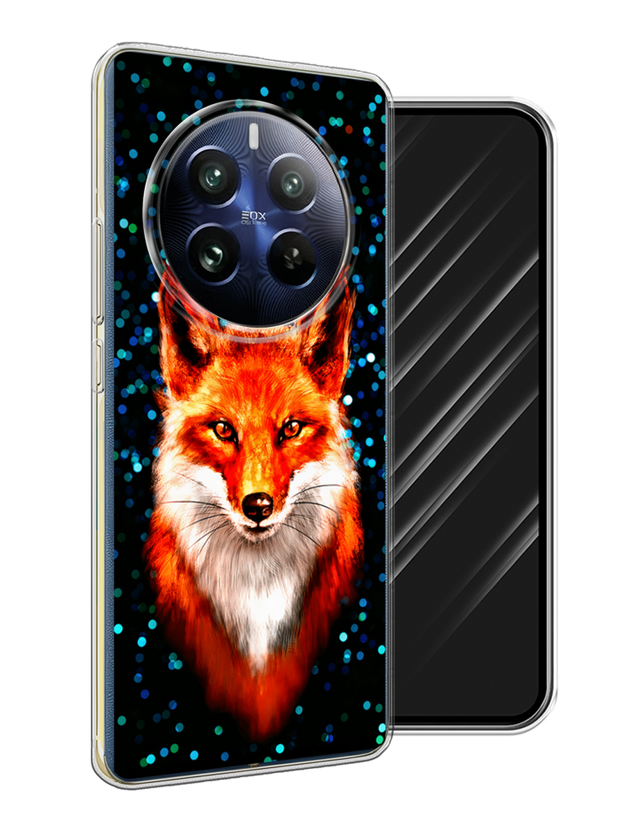 

Чехол Awog на Realme 12 Pro "Волшебная лиса", Оранжевый;черный;белый, 2516150-1