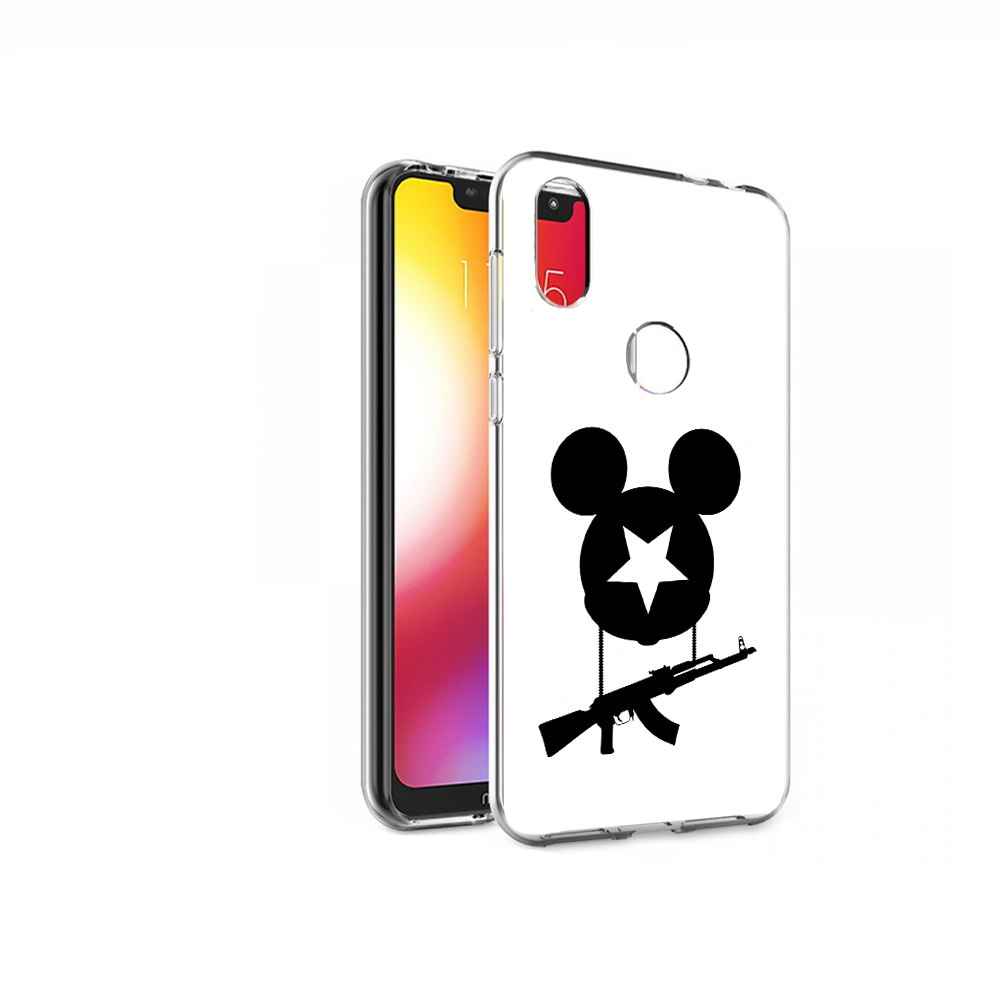 

Чехол MyPads Tocco для Motorola One АК Микки (PT126881.369.26), Прозрачный, Tocco