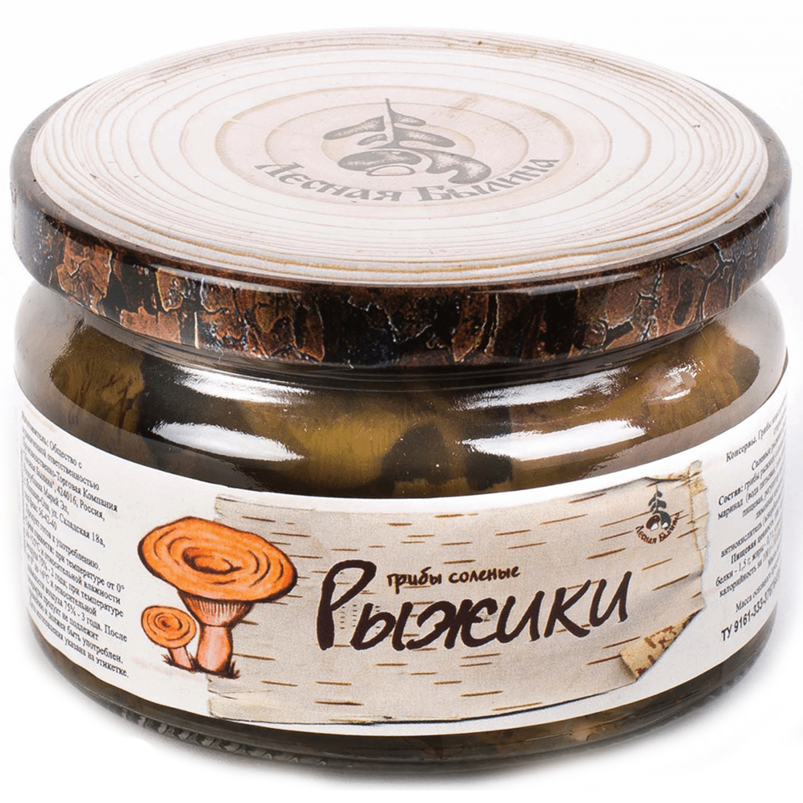 

Рыжики Лесная былина соленые 250 г